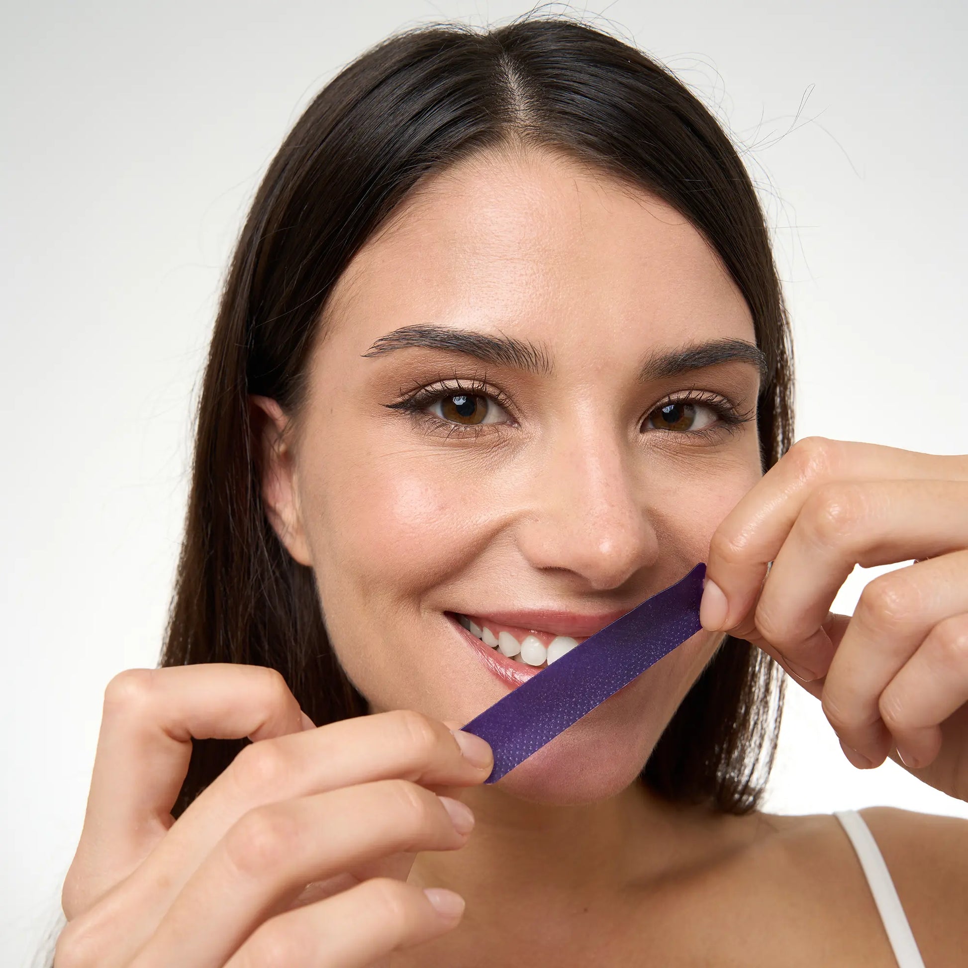 DRDENT Purple Teeth Whitening Strips - 7/21 Sessions - Gentle, Peroxide-Free Formula for Sensitive Teeth